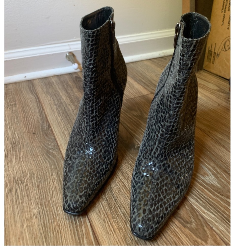 100% Italian Leather Prialpas Gomma La Dolce Vita Boots Sandro Vicari Snake 6.5